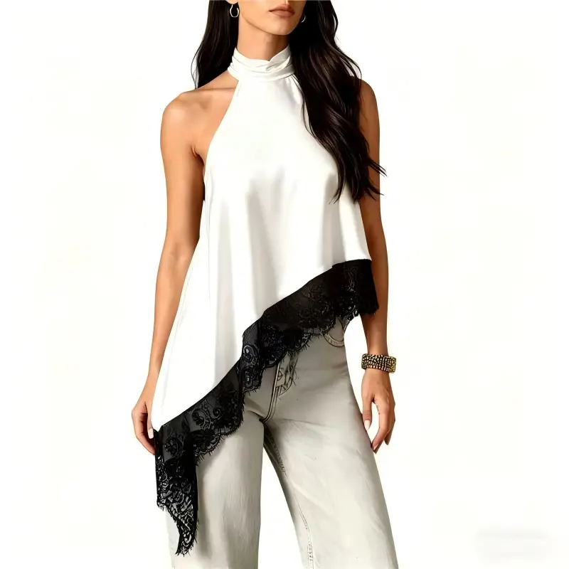 White and black lace