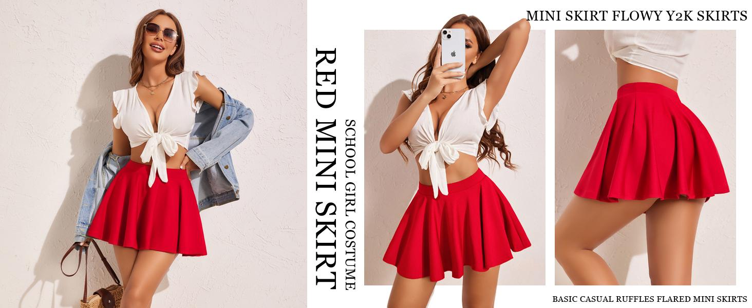 Avidlove Pleated Mini Skirt Plaid Skirts High Waist A Line Skater Skirt for Lingerie Schoolgirl Avidlove Pleated Mini Skirt Plaid Skirts High Waist A Line Skater Skirt for Lingerie Schoolgirl