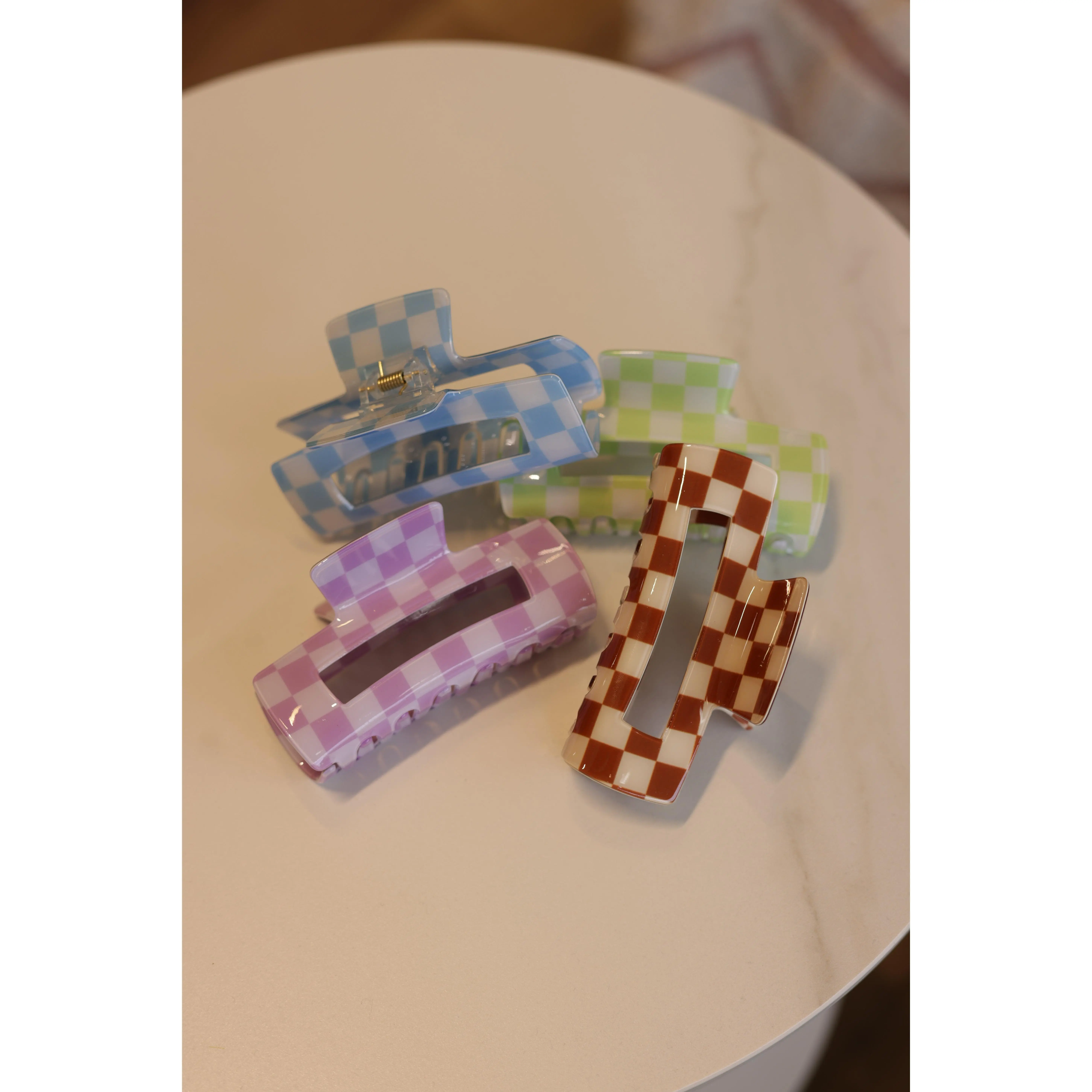 Checkered Claw Clips