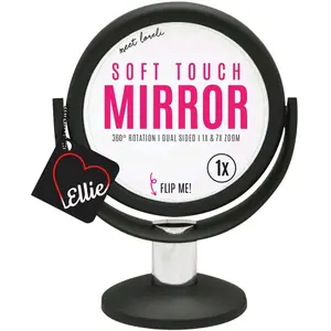 Love Ellie's Loreli Soft Touch Magnifier Makeup Mirror - Sleek Silky & Fabulous with 360° Soft Touch Feature
