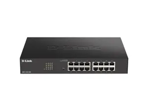 D-Link Ethernet Switch, 16 Port Easy Smart Managed Gigabit Network Internet Desktop or Rack Mountable (DGS-1100-16V2), Black