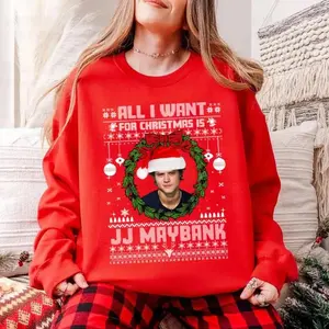 All I Want For Christmas is JJ Maybank Handsome Outer Banks P4L Sweatshirt, Show Pogue Life T-Shirt, P4L OBX Beach Tee, Poguelandia Hoodie