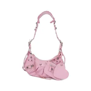 Pre-owned Balenciaga Lambskin Shoulder Bags Le Cagoule Shoulder Bag