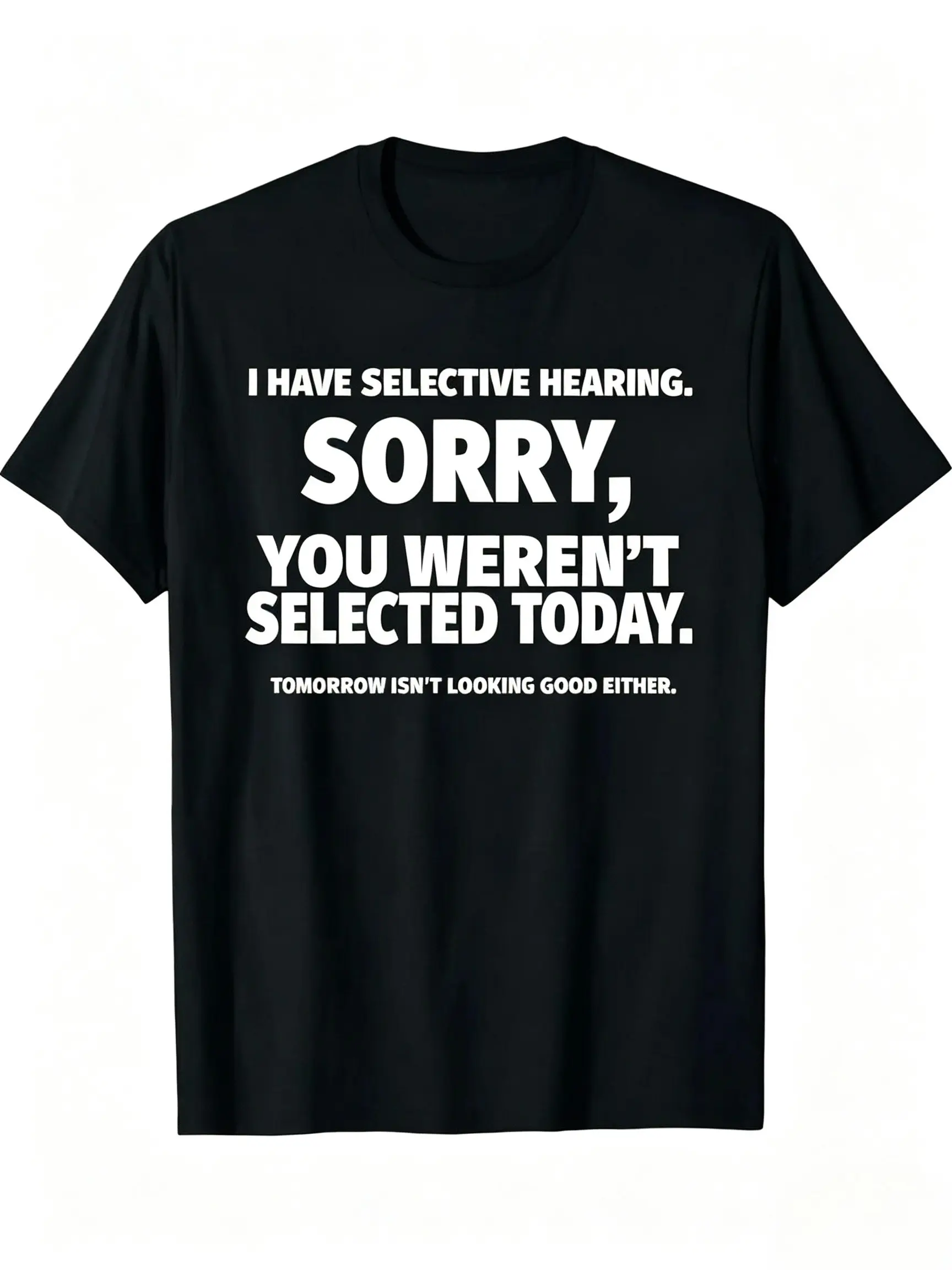 Men's Soft Round Neck Short-Sleeve Everyday T-Shirt - Humorous Elderly Quotes Print, Personal Text Graphic, Unisex Street Wear, Prank Gift for Father's Day/Birthday, Birthday Prank Tee, M