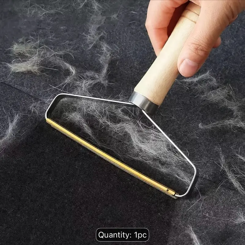 1pc Portable Manual Hair Remover - Double-sided Fabric Hair Remover, suitable for coats, suit jackets, and bedding for pet hair, suitable for sofas, bedrooms, and clothing. No batteries required. Essential for dry cleaning shops and pet households.
