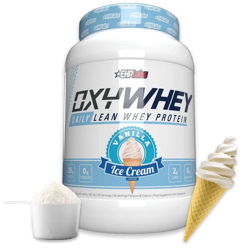 OxyWhey Lean Whey Protein Powder - Muscle Recovery & Lean Muscle Support - 25g Protein per Serve with Digestive Enzymes - Whey Isolate Blend - Post-Workout Shake, 25 Serves