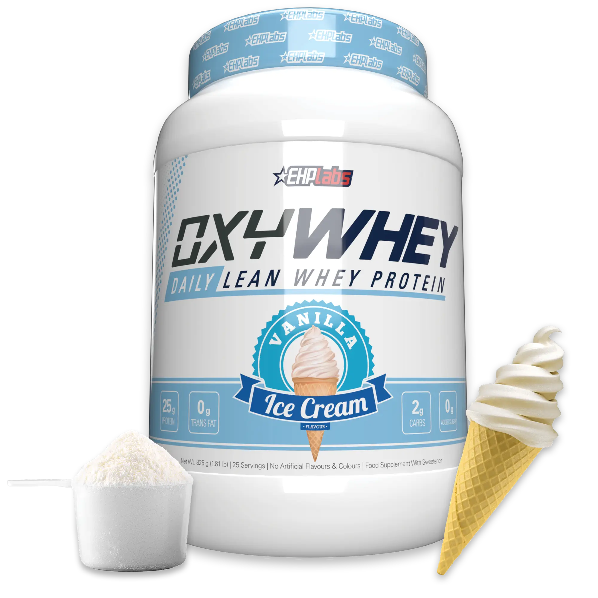 EHPlabs OxyWhey Lean Protein - 25 Servings | Whey Isolate & Digestive Enzymes protein powder Muscle Supplement Nutrition
