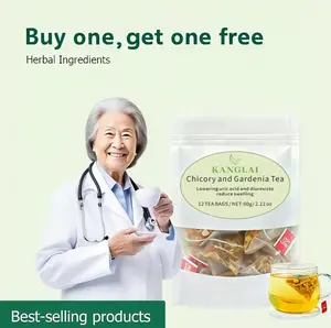 KAnglai Chicory and Gardenia Herbal Tea ReadytoEatConvenientOrangePeel& Chrysanthemum-CoolRelieffromHeat12Tea Bags Natural IngredientsBrewed