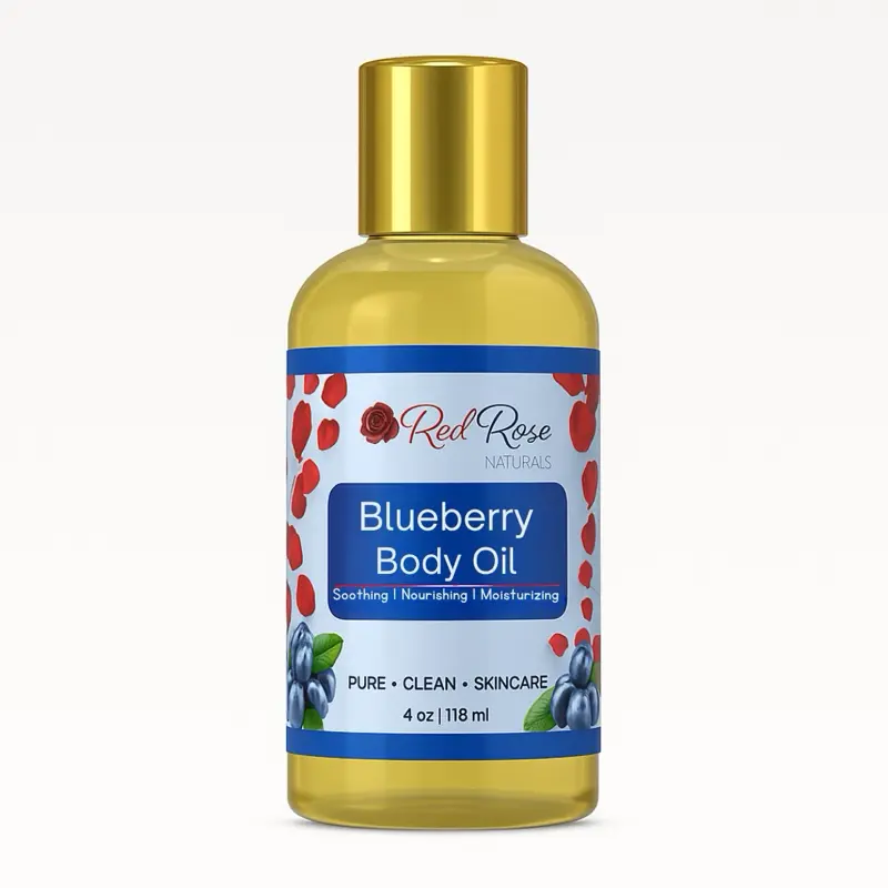 Blueberry Body Oil, Natural Hydrating Skin Care Oil for Dry Skin