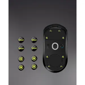 Curved Edges Ultra  Glass  6mm  Skates  Compatible with Gaming   ,Super Smooth Glide  and Durable Sole (Black)