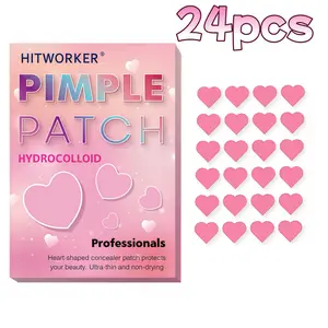 Heart-Shaped Acne Patches, Multi-Size Combination Pack, Facial Blemish Cover-Up Stickers, Conceal & Cover Acne Marks, Acne Spot Treatment