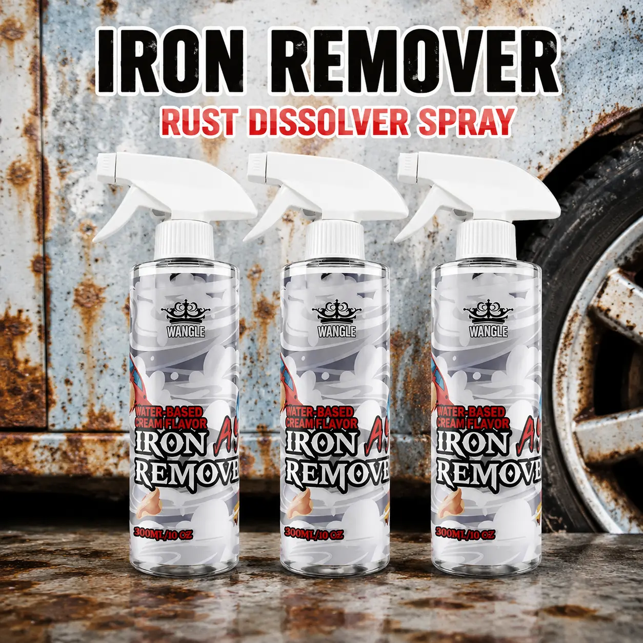 Multi-Purpose Rust & Corrosion Eraser: Fast-Acting, Surface-Safe Formula Restores Metal Shine for Automotive, Home & Industrial Use