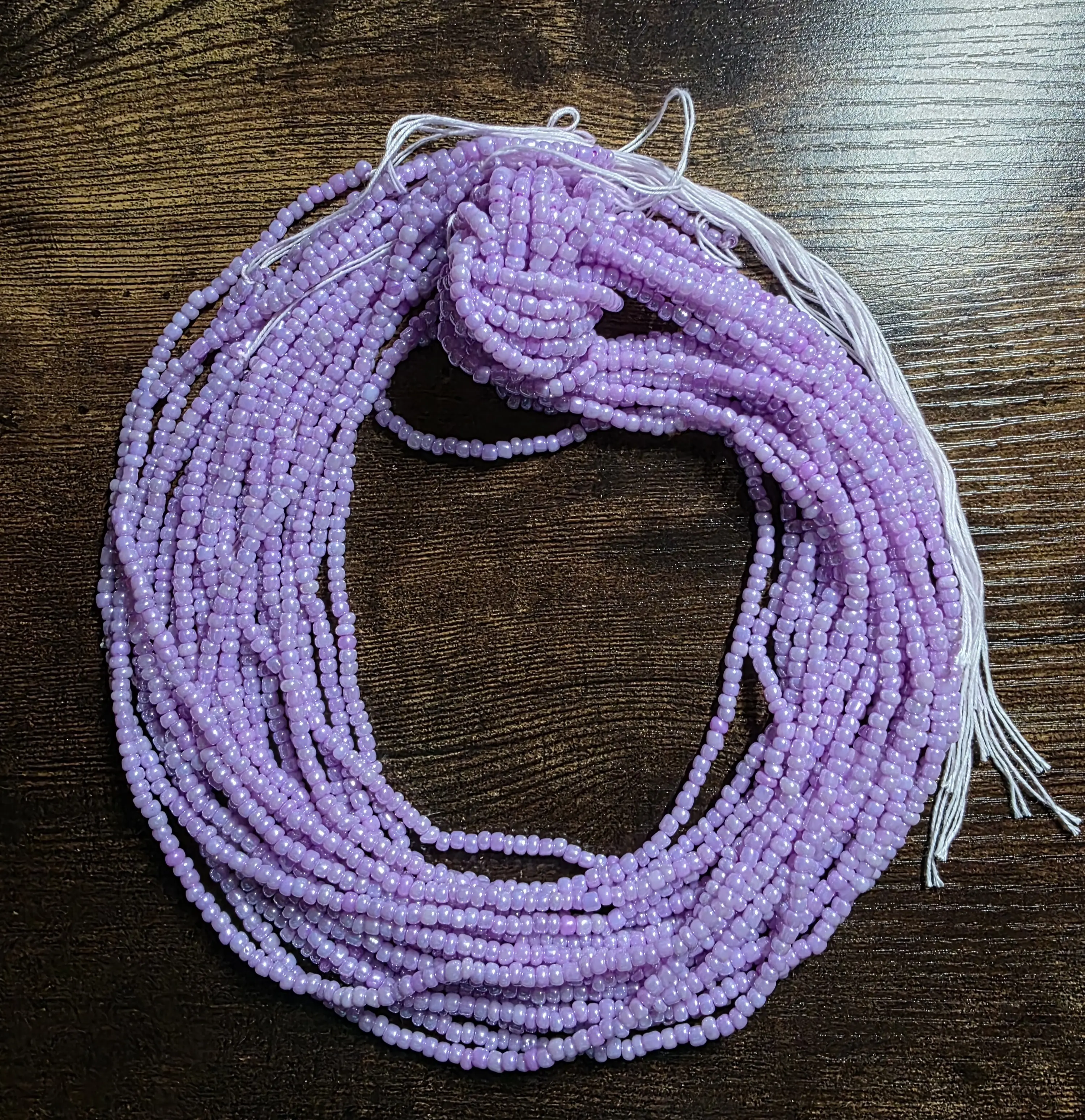 Tie On Body Jewelry -  Pretty Purple Waistbeads for Women, 48'' Length