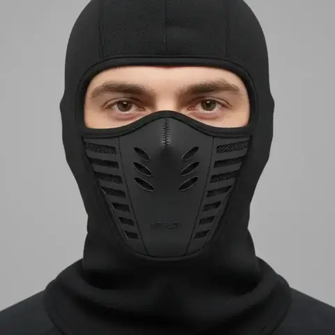 1 Piece Outdoor Cycling Full Balaclava Face Mask, Windproof Warm Face Cover, Winter Outdoor Sports Hat for Ski Mountaineering