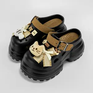 10 cm PU leather casual high heel sandals shoes for women 2025 new female casual platform sandals shoes
