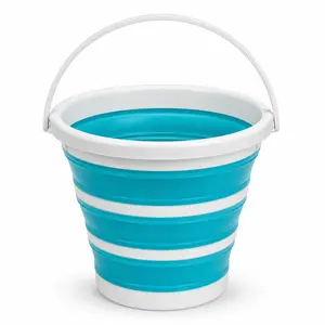 10L Foldable Bucket, Lightweight Portable Collapsible Space-Saving Home Care Supply for Cleaning, Daily Use, Car Camping