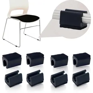 Sled Chair  Floor Protectors with Felt Furniture Pads,Rectangle U Shaped Chair  Tips Caps,Furniture  Protectors Slide Smoothly Protect Floors No  No Noise (Diameter 12mm 8Pack)