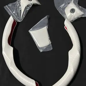 Tesla model 3 white carbon steering wheel 5 parts