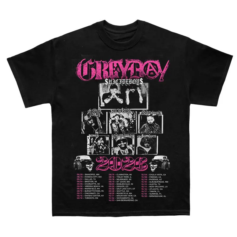 Grey Day 2026 $uicideboy$ Classic Cloud Rap T Shirt Gift For Fans