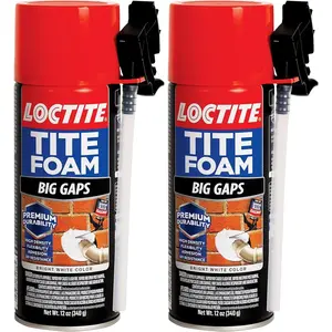 Foam Big Gaps Spray Foam Sealant, Polyurethane Expanding Insulation - 12 fl oz Can, Pack of 2
