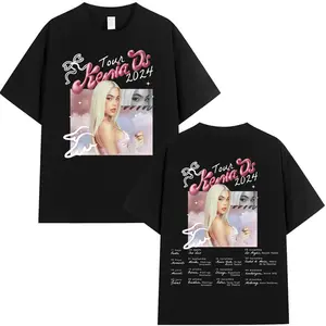 Singer Kenia Os Tour 2025 Album Merch Graphic Tee Shirt Men Women Casual Oversized T-Shirts Fashion High Quality Cotton T Shirts