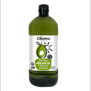 Chosen Foods 100% Pure Avocado Oil 2 L Natural Flavor - All-Natural, Monounsaturated Fat, Rich in Vitamin E, Ideal for Cooking & Baking - Vegetable