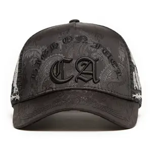 CA Death Match Black Snapback Hat with Barbed Wire