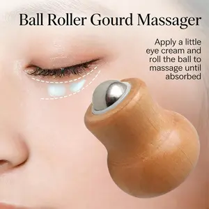 Spherical Massage Tool — Creative Face & Full-Body Massager | Compact & Portable Wooden Design | Ideal for Home & Office Use | Acupoint Massage Device | Mother's Day Gift