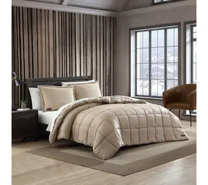Eddie Bauer Sherwood Pastel Brown Textured TwinComforter Set