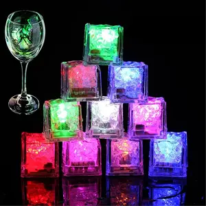 12 LED Glow Ice Cubes - Multi Color Flashing for Cocktails, Clubs & Vibes