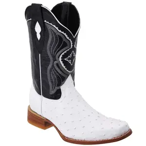 Botas de Avestruz Grabado en Horma Rodeo WD-259