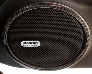 [2pcs Set] Carbon Fiber Door Speaker Overlay for Chevrolet Camaro 2010-2015