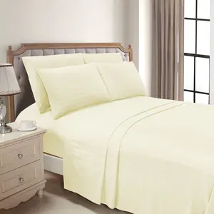 Mocassi Stripe 6-Piece Soft Bed Sheets Dobby 1500 Series Hotel Quality Sheet Set