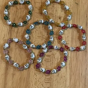 Skull and Flower Bracelets!