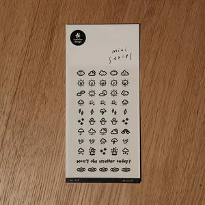 Weather Icons Mini Stickers | Daily Planner Weather Tracker (Suatelier)