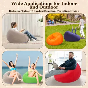 1Pc inflatable sofa new trend: small bean bag shape, light folding, game time indoor and outdoor significant other
