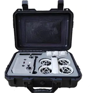 Waterproof case for dji neo fly more combo hard shell protective carrying case mesh pocket provide extra space for accessories black iwc008