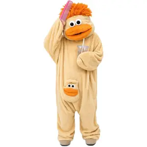 Unisex Soft Plush Cosplay Jumpsuit, Cozy Warm Fluffy One Piece Loungewear, Casual Full Body Pajamas, Comfortable Home Sleepwear for Sleepovers, Party and Daily Relaxation