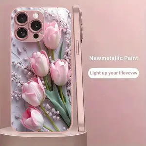 Yujin Xingyu pattern, metal paint glass phone case, anti drop and anti fingerprint, skin friendly feel, suitable for iPhone 17, 16, 15, 14, 13, 12, 11 and other series models, can be given as a gift to friends or family