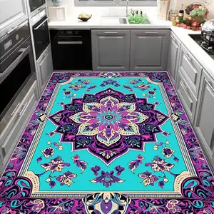 Floral Pattern Kitchen Rug, Non-slip Kitchen Mat, Kitchen Floor Mat, Absorbent & Quick-drying Kitchen Runner, Floral Area Rug, Kitchen Decor, Home Decor