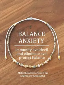 1 pc Vintage Bohemian Style Anxiety Relief & Immune Boosting, Evil Avoiding & Balancing Bracelet - Adds Meaning To Your Body Accessories