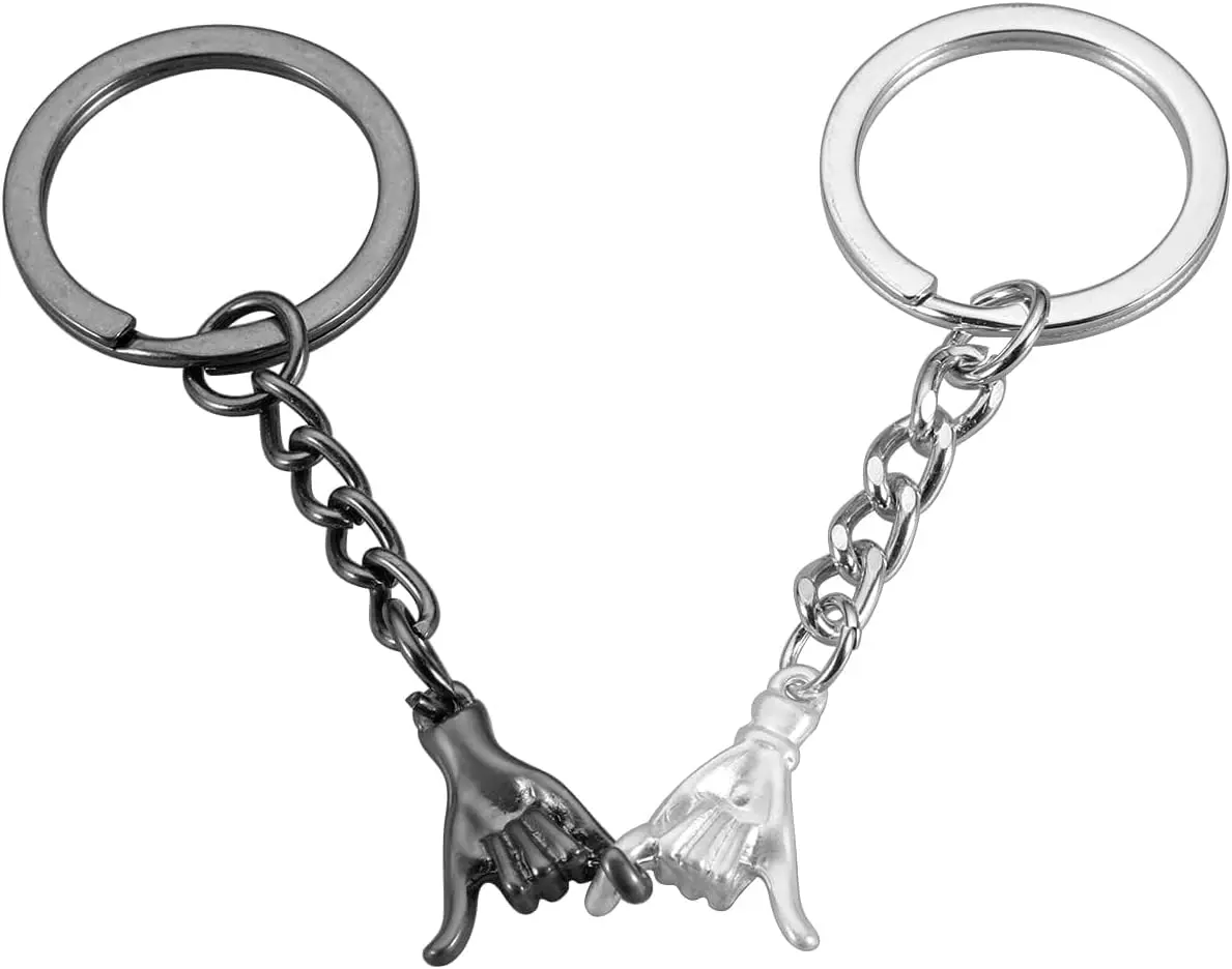 Pinky Promise  Matching Couple Gifts Valentines Day Gifts for Him Her Boyfriend Girlfriend   Matching Keychains for Couples Wife Husband One Year Anniversary Christmas Birthday Gifts