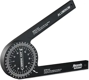 Aluminum Miter Saw Protractor with Precision Laser Engraved Scales for Carpenters