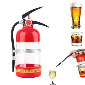 1500ML Hand Press Beverage Dispenser, Creative Fire Extinguisher Style Beer Cannon, Multi-Purpose Raw Beer Cup, Perfect for Home Parties, Large Capacity