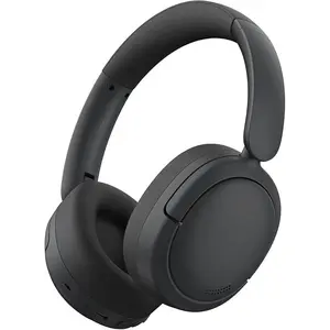 W800BT Pro Hybrid Active Noise Cancelling Headphones - Hi-Res Audio - AI Call Noise Cancellation - 45H Playtime - Fast Charging - Foldable - Wireless Over-Ear Bluetooth 5.4 Headphones - Black