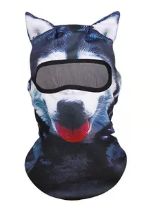 Four-season animal headgear UV-protective face mask for outdoor sports. Premium Kitty ski mask 3D cat-ear ski headscarf. Suitable for bars, music festivals, parties, carnivals, skiing, outdoor activities. It is an interesting face mask.