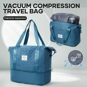 Vacuum Travel Bag with Pump Carry On Travel Bag for Women Fashion Mochilas para Mujer Capacity Expansion