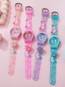 Cute Unicorn Cartoon Quartz Wrist Watch for Women & Little Girls, Stylish Daily Essential Timepiece, Perfect Gift for Kids & Teens
