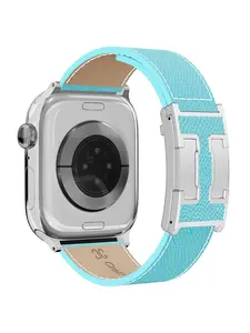 CRAZYGRASS Magnetic Leather Watch Band for Women Bands Suitable For Apple Watch Series 38-49mm Square Smartwatch Buckle Premium Designer-Style Watch Strap mothersdaygift [ WATCH NOT INCLUDED] Wristwatch Wearable Genuine Adjustable Electronic Gadgets