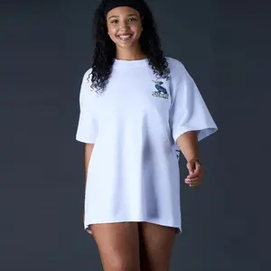 Oversized Graphic Tee with Graffiti Island Design – Streetwear Unisex T-Shirt Casual Colorful